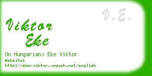 viktor eke business card